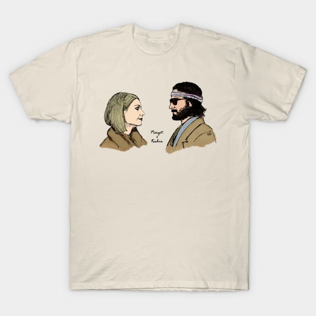 Margot and Richie Tenenbaum - In color! T-Shirt by EBDrawls